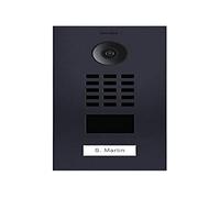 DoorBird KIT D2101V-RAL7016 + SUP-D2101V SUP-D2101V-Portiere Video IP Lettore di Badge RFID + Scatola di Montaggio Apparente-Nero, Grigio