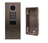 DoorBird - Kit d2103bv + sup-d2102bv-d2103bv - Portier Video Ip 3 sonnettes + Supporto - d2103bv Bronzo