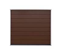 DoorHan Porta sezionale da garage con operatore e trasmettitore manuale | Per l'auto montaggio | Dimensioni selezionabili | 5 Colori (2500 x 2150, RAL 8014 Marrone Seppia)