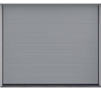 DoorHan Porta sezionale da garage con operatore e trasmettitore manuale | Per l'auto montaggio | Dimensioni selezionabili | 5 Colori (RAL 9006 (Argento), Larghezza 2375 mm x Altezza 2030 mm)