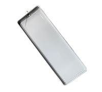 Doorhighpeak Bacinella di Scarico per condizionatori d'Aria per impieghi gravosi, vaschetta di Raccolta dell'Acqua in Acciaio zincato con Tubo di Scarico