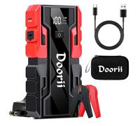 DOORII 001B 4000A Booster Avviamento jump start da, Avviatore Emergenza per Auto 12V, (Motori Fino a 9.0L Gas o 7.0L Diesel) Torcia a LED,Porta USB da per,Starter Batteria Auto