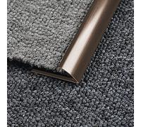Doorways Floor Edge Trim Threshold Strips,Aluminum Carpet Trim Transition Strip, for Sliding Glass Barn Door, 35/39/ 43/51/ 55/59 Inch Long(Rose Gold,100cm/39.4in)