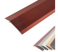 Doorways Reducer Flute Non-Slip Gap Connecting Strips Wood to Tile,4 Inch Wide Floor Transition Strips Uneven, for Carpet Trim/Threshold(Red,Long 110cm/43.3in)