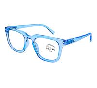 DOOVIC Occhiali da Lettura Donna Piccoli Filtro Luce Blu Azzurro Quadrati Occhiali con Montatura Piccolissimi da Computer per Uomo +1.25