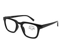 DOOVIC Occhiali da Lettura Piccolissimi Filtro Luce Blu Nero Quadrati Occhiali da Computer per Uomo/Donna +1.75