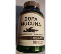 Dopa 350mg Mucuna Pruriens Standarized 180 Capsule (Velluto Chicco) 15% L-DOPA
