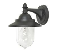 Dopa Dopastore Applique da Parete Attacco Lampadina E27 Design Cupola Lanterna Retrò in Alluminio IP44 Da Esterno (Grigio Antracite)