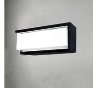 Dopa Dopastore Applique da Parete LED 24W Design Rettangolare con 3 Tonalità di Luce Integrate Regolabili Lampada per Esterni IP65 Giardino Terrazza Cortile (Nero)