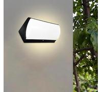 Dopa Dopastore Applique da Parete LED 30W Lampada da Muro Design Rettangolare Stile Moderno Nero IP65 Da Esterni Giardino Vialetto Terrazza (Luce fredda 6400K)