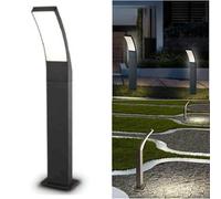 Dopa Dopastore Lampione da Terra Curvo per Esterno LED 12W Altezza 60CM Paletto Moderno Design Sporgente Nero per Esterno IP65