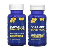 Dopamina Cibo per il Cervello, Energia Cerebrale & Supporto Neurotrasmettitore, Concentrazione & Spinta Mentale, Non OGM ,2pcs