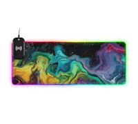 Dopamina Colore Astrazione Ricarica Senza Fili Tappetino Animale Incandescente per Gioco Gioco Animale Tappetino per Mouse Grande per Scrivania 80x30 cm