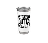 DOPAMINA OUTTA DRITTA Bicchiere termico in acciaio inox doppia parete