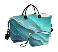 Dopamine Macaron Lines Colorful Lines Borsa Tote Bag Carry On Borsa da Palestra con Borsa da Toilette per Aereo Viaggi Multifunzionale, Dopamina macaron linee colorate, 1 size