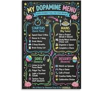 Dopamine Regulation Poster ADHD Focus Tool Executive Function Aid Canvas Art for Adults Teens Productivity Hack(Unframed,12x18inch(30x45cm))