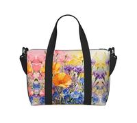 Dopamine Wildflowers - Borsone da viaggio leggero, da portare con sé, per uomini e donne, impermeabile, per la palestra, i viaggi del fine settimana