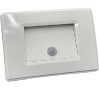 Dopastore Faretto Segnapasso LED ad Incasso 1.3W Compatibile con Cassetta 503 Luce da Parete con Sensore di Movimento PIR 220V Per Interni IP20 Corridoio Ingresso (Luce calda 3000K, Bianco)