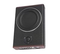 DOPBENT Subwoofer slim da 8 pollici, massimo 600 W, subwoofer audio per auto sotto il sedile con amplificatore integrato, sottosistema a piena frequenza con altezze, nero