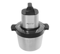 DOPBENT Tritatutto elettrico da 1500 W, ciotola in acciaio inox da 6,5 l, 3 livelli di velocità, tritacarne multiuso, tritacarne con lame per carne, cipolle, frutta, verdura