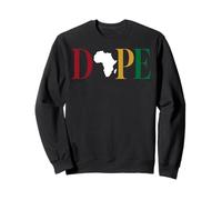 Dope Africa Map Juneteenth Black Pride Celebration Felpa