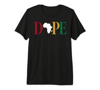Dope Africa Map Juneteenth Black Pride Celebration Maglietta Premium
