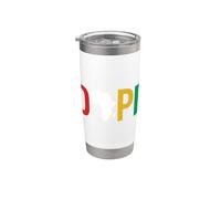 Dope Africa Map Juneteenth Pan African Pride Bicchiere termico in acciaio inox doppia parete