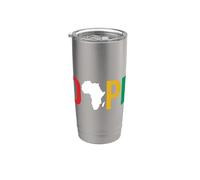 Dope Africa Map Juneteenth Pan African Pride Bicchiere termico in acciaio inox doppia parete