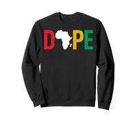 Dope Africa Map Juneteenth Pan African Pride Felpa