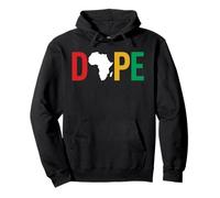 Dope Africa Map Juneteenth Pan African Pride Felpa con Cappuccio