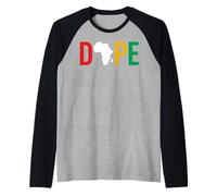 Dope Africa Map Juneteenth Pan African Pride Maglia con Maniche Raglan