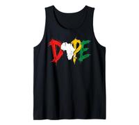 Dope Africa Map Pan African Colors Juneteenth Canotta