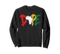 Dope Africa Map Pan African Colors Juneteenth Felpa