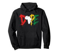 Dope Africa Map Pan African Colors Juneteenth Felpa con Cappuccio