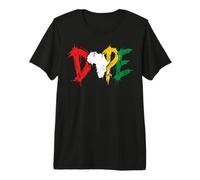Dope Africa Map Pan African Colors Juneteenth Maglietta Premium