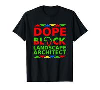 Dope Black Architetto Paesaggista Orgoglioso Nero Professione Orgoglio Maglietta