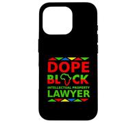 Dope Black Avvocato per la proprietà intellettuale Orgoglioso avvocato nero Custodia per iPhone 16 Pro