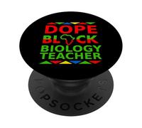 Dope Black Biologia Insegnante Orgoglioso di ritorno a scuola Carriera Orgoglio PopSockets PopGrip Adesivo