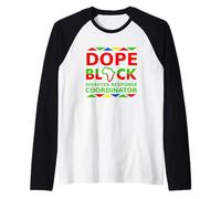 Dope Black Disaster Response Coordinatore Carriera Orgoglio Lavoro Maglia con Maniche Raglan