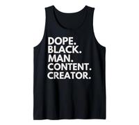 Dope Black Man Content Creator Orgoglio afroamericano Canotta
