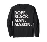 Dope Black Man Mason Orgoglio afroamericano Maglia a Manica