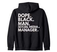 Dope Black Man, responsabile dei Social Media, African American Pride Felpa con Cappuccio