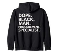Dope Black Man Specialista in appalti African American Pride Felpa con Cappuccio