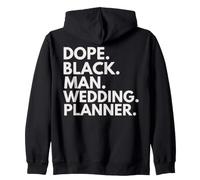 Dope Black Man Wedding Planner African American Pride Felpa con Cappuccio