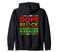 Dope Black Marketing Manager Orgoglioso Nero Carriera Professionale Felpa con Cappuccio