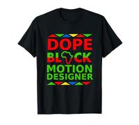 Dope Black Motion Designer Orgoglio Professionale per la Carriera Maglietta