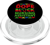 Dope Black Nursing Assistant Orgoglioso nero carriera orgoglio lavoro PopSockets PopGrip per MagSafe
