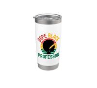 Dope Black Professor | Storia nera | Professore Melanated Bicchiere termico in acciaio inox doppia parete