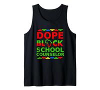 Dope Black School Counselor Orgoglioso Consigliere di Orientamento Nero Canotta