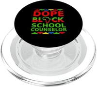 Dope Black School Counselor Orgoglioso consigliere di orientamento nero PopSockets PopGrip per MagSafe